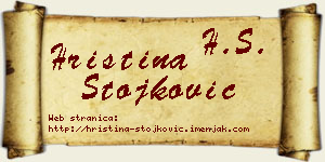 Hristina Stojković vizit kartica